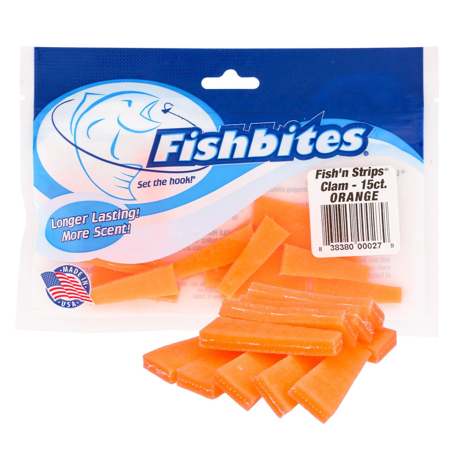 Fishbites Fish’n Strips® Clam - Long Lasting