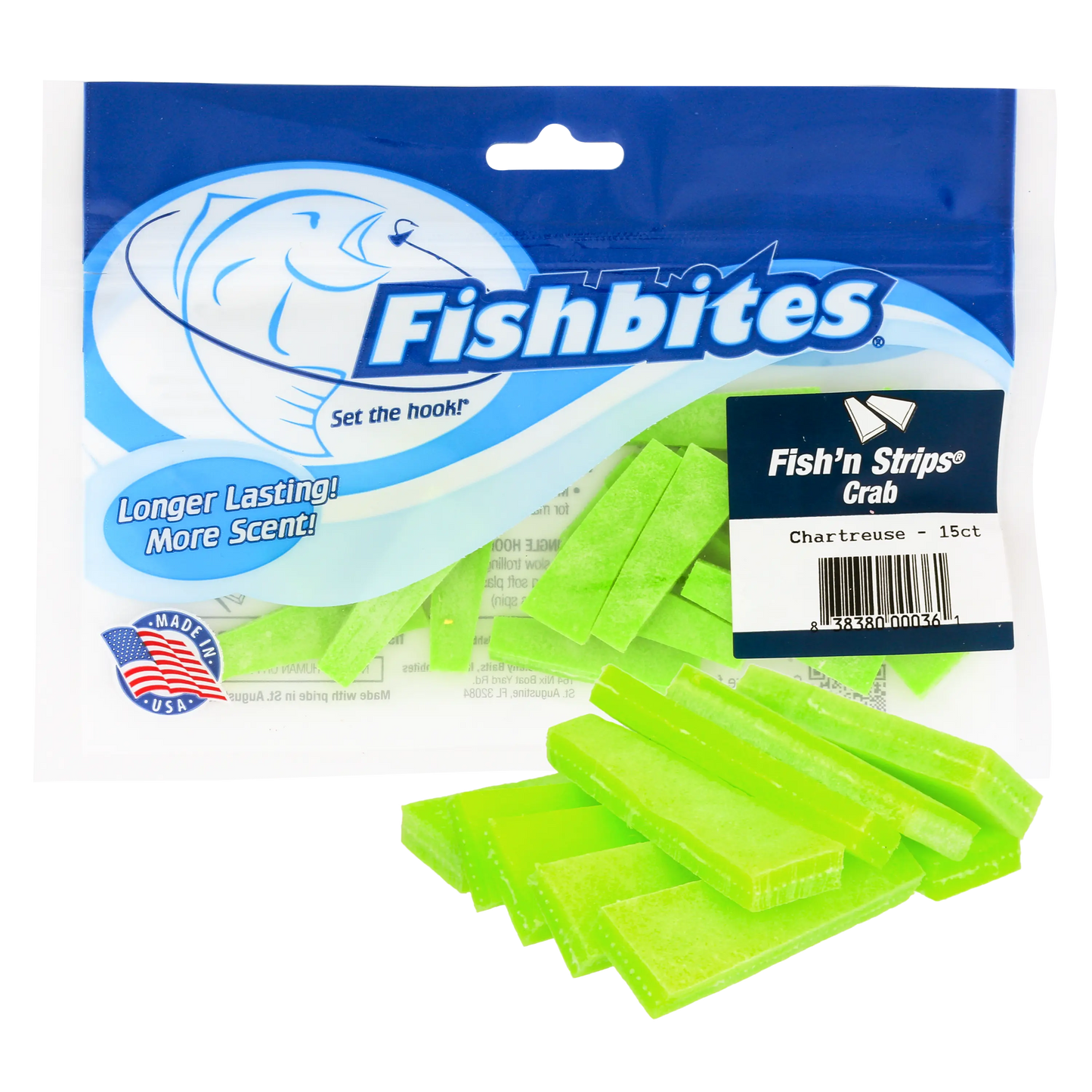 Fishbites Fish’n Strips® Crab - Long Lasting