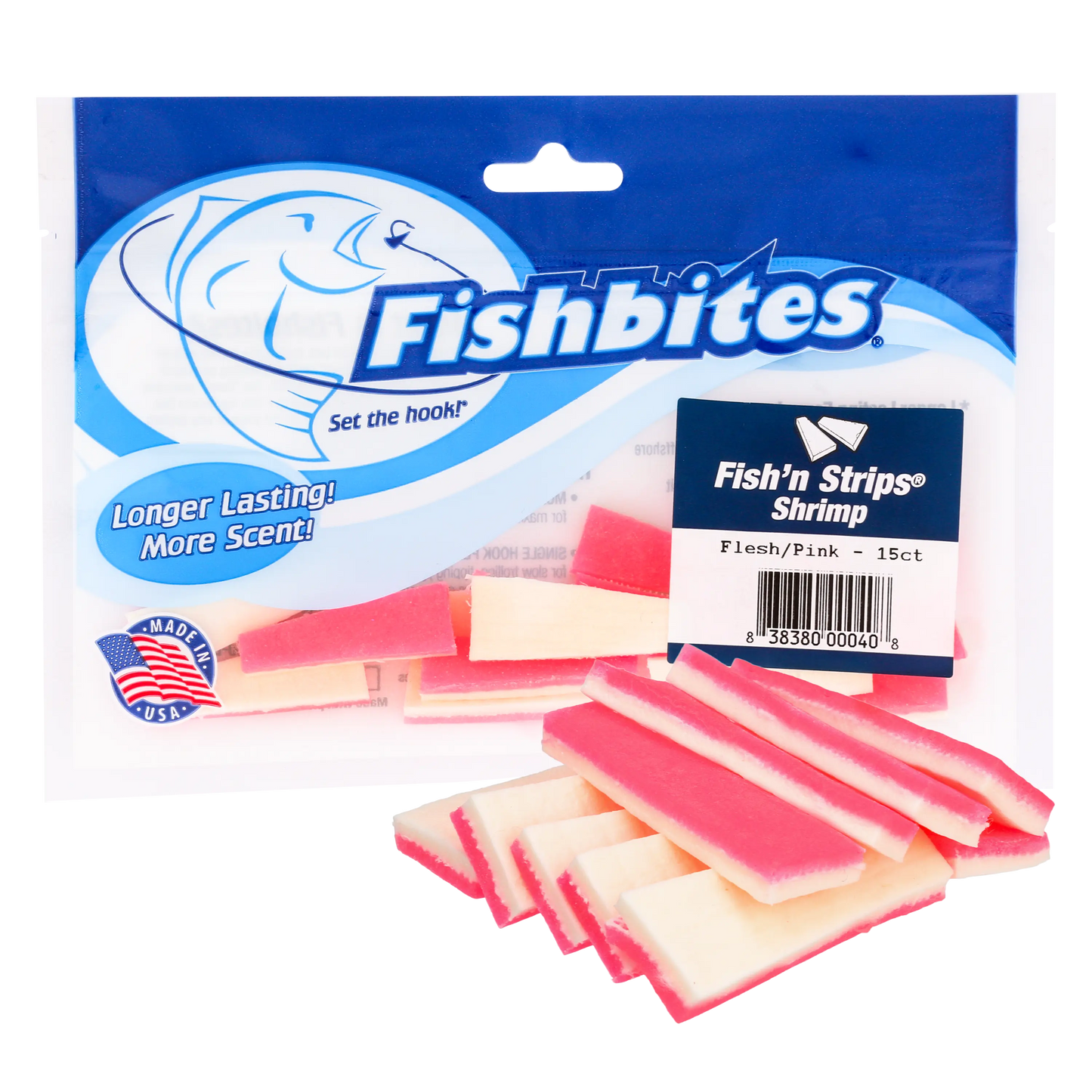 Fishbites Fish’n Strips® Shrimp - Long Lasting