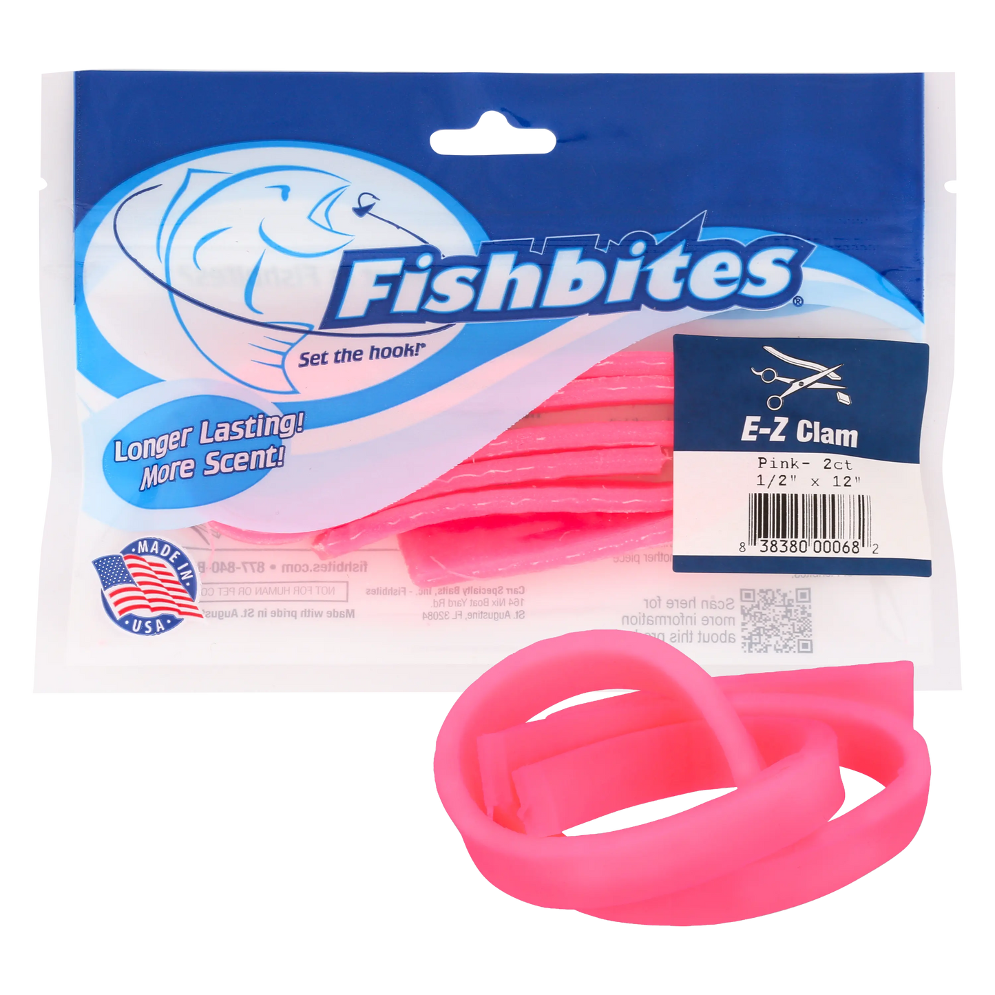 Fishbites E-Z Baits - Clam - Long Lasting