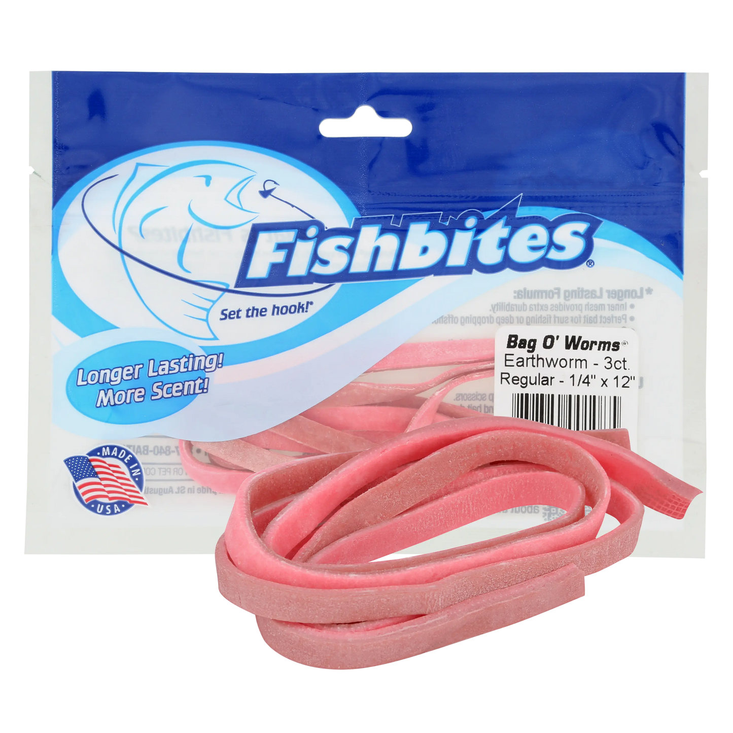 Fishbites Bag O’ Worms – Earthworm - Long Lasting