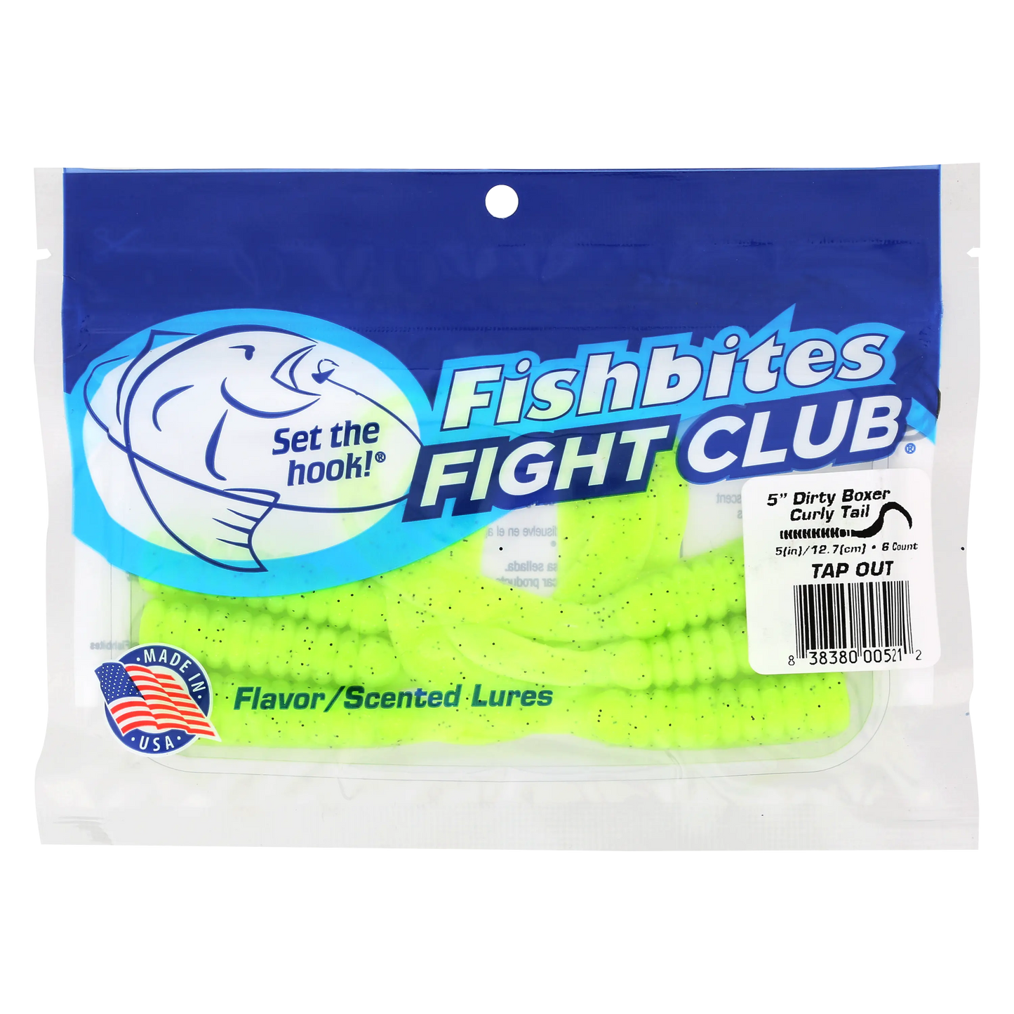 Fishbites Fight Club 5" Dirty Boxer Curly Tail