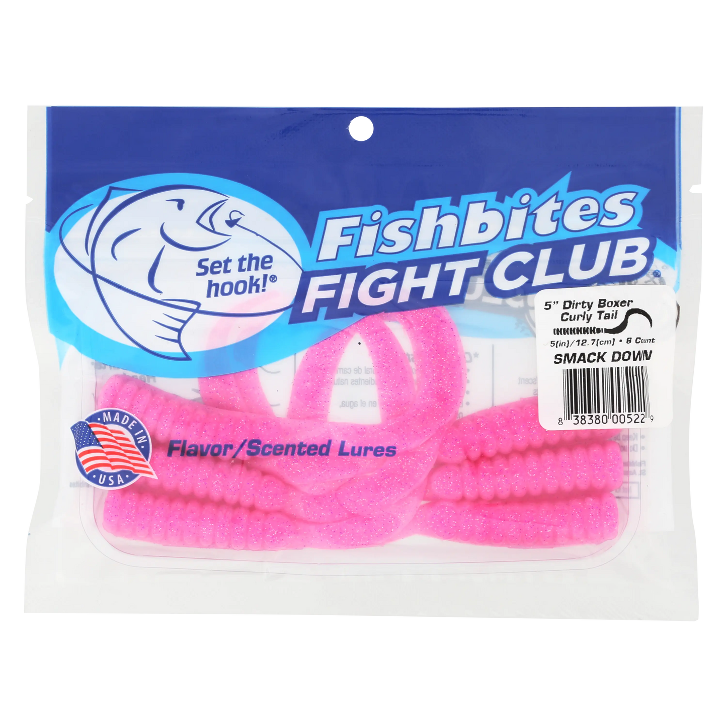 Fishbites Fight Club 5" Dirty Boxer Curly Tail