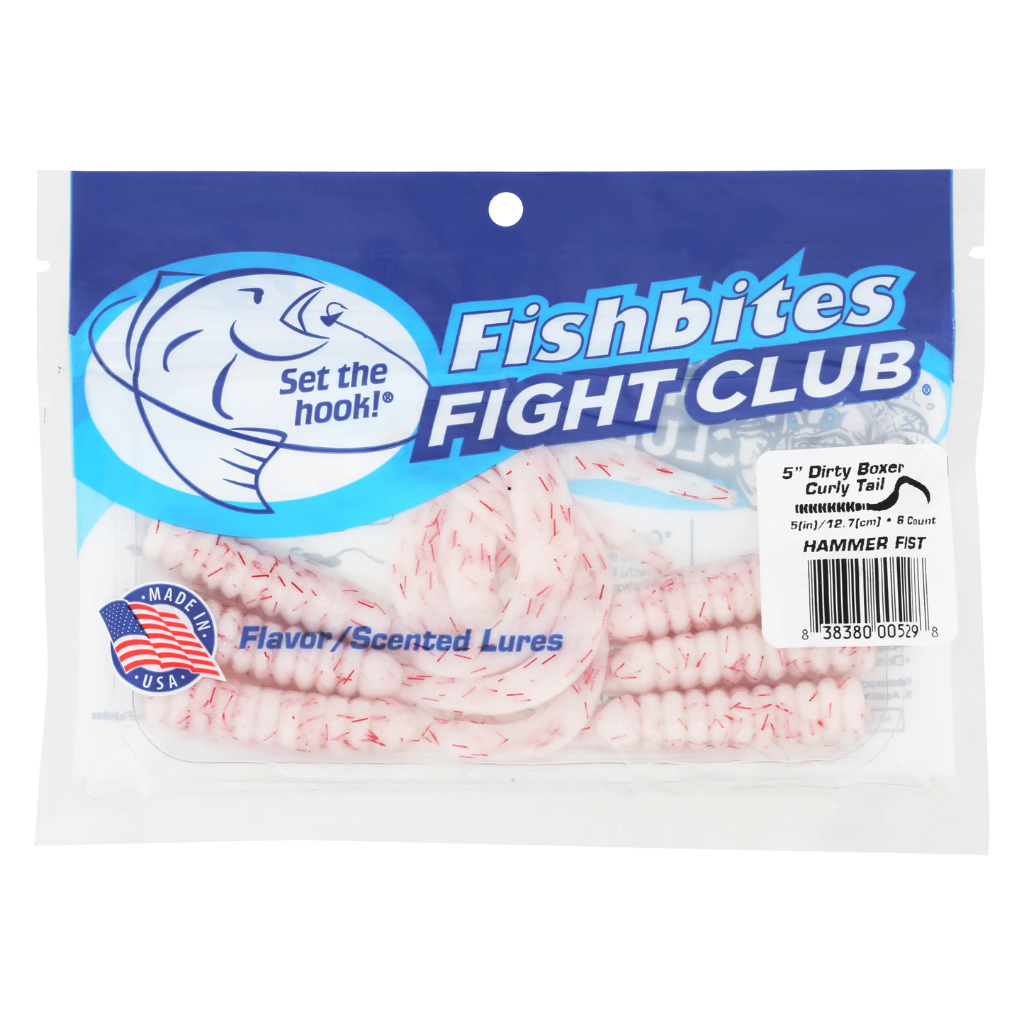 Fishbites Fight Club 5" Dirty Boxer Curly Tail