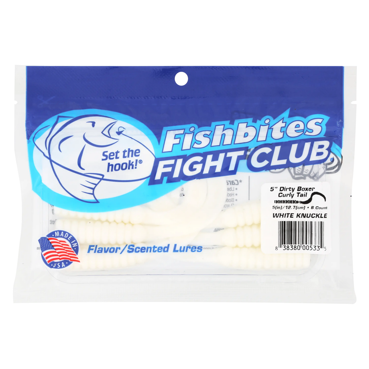 Fishbites Fight Club 5" Dirty Boxer Curly Tail