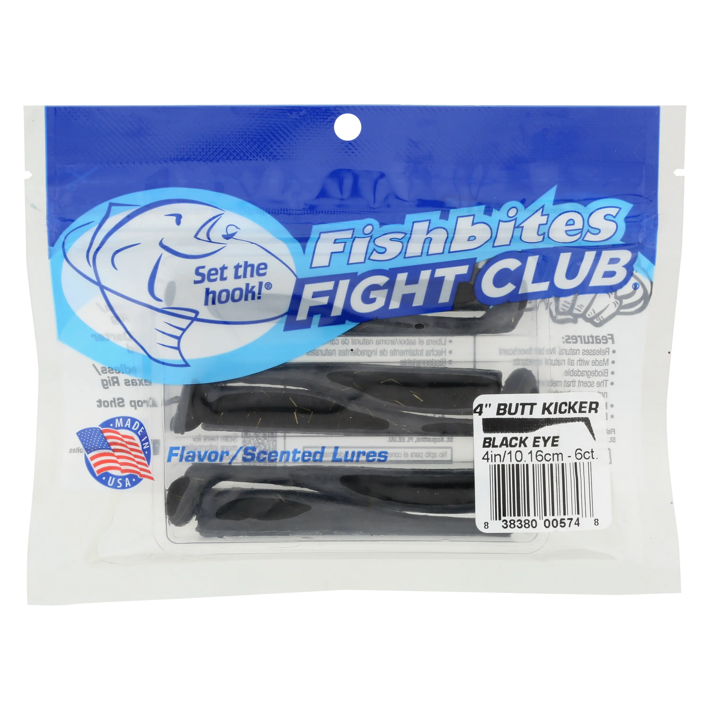 Fishbites Fight Club 4" Butt Kicker Paddle Tail