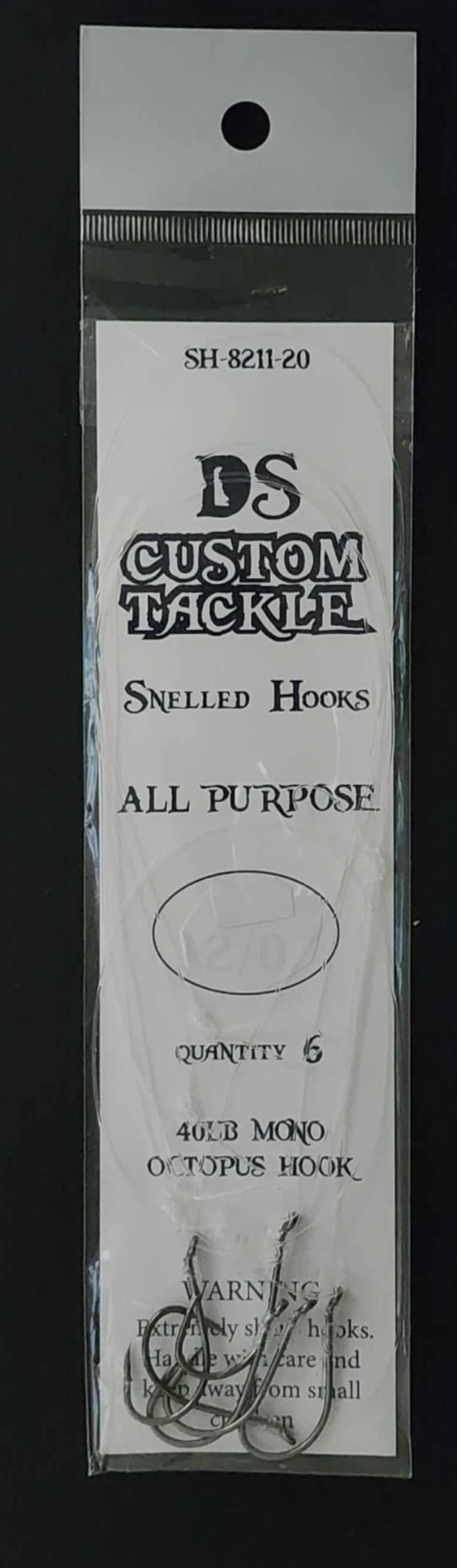 Snelled Octopus Hooks - 6 Pack