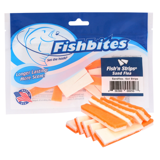 Fishbites Fish’n Strips® Sandflea - Long Lasting