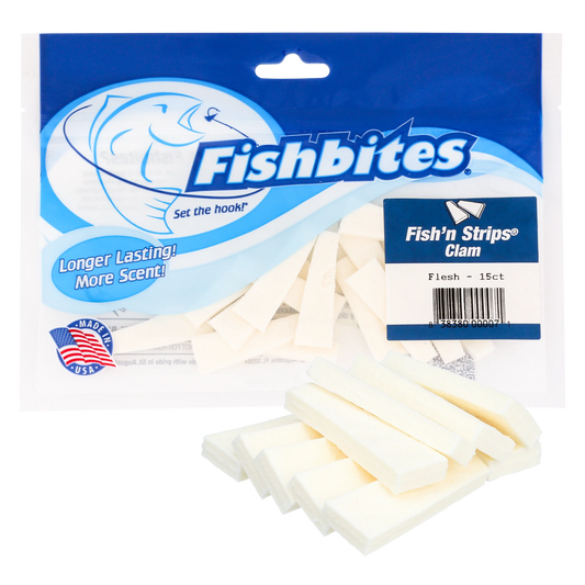 Fishbites Fish’n Strips® Clam - Long Lasting