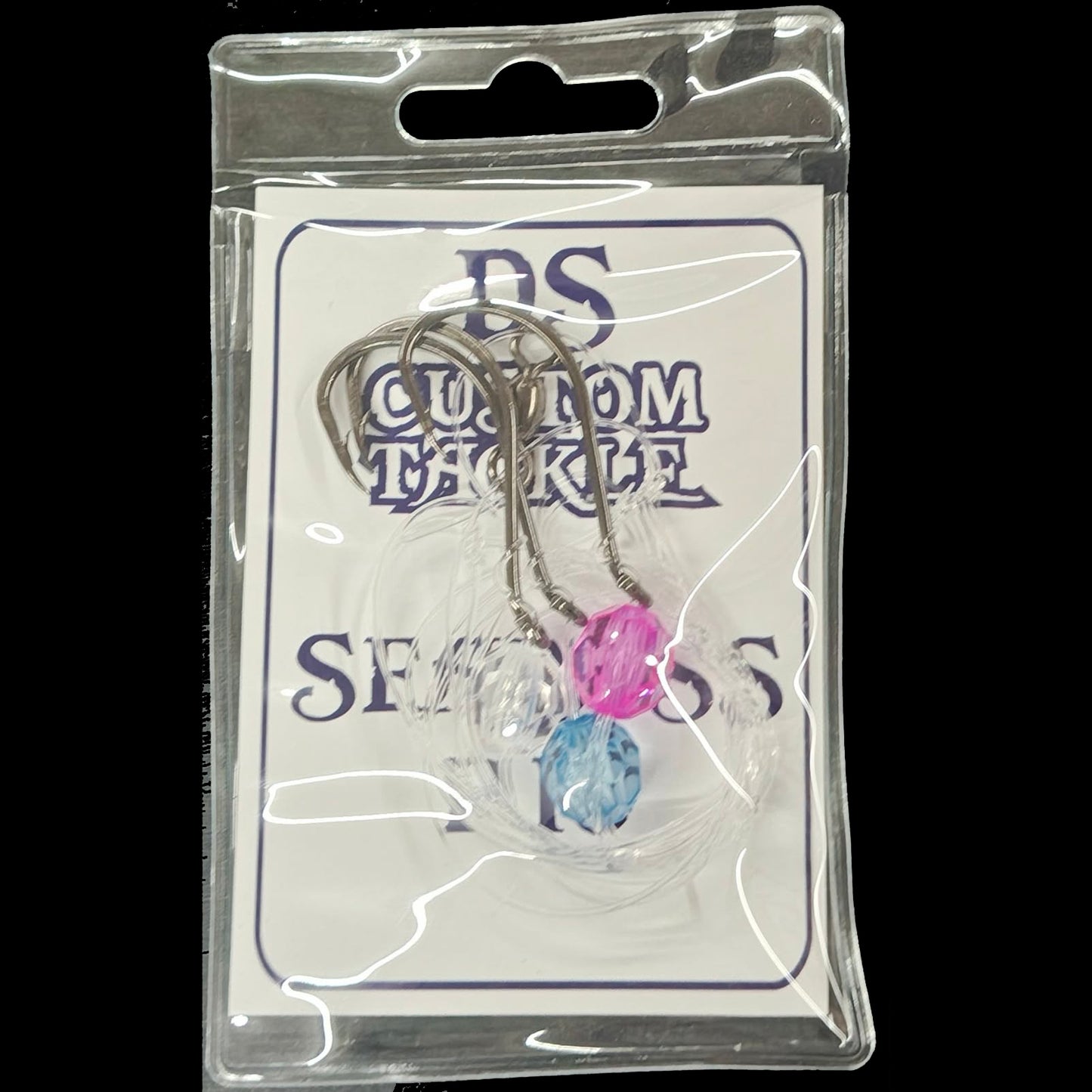 Sea Bass Rig - Triple Drop - Glo Bead