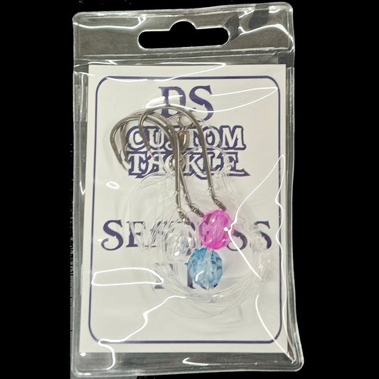 Sea Bass Rig - Triple Drop - Glo Bead