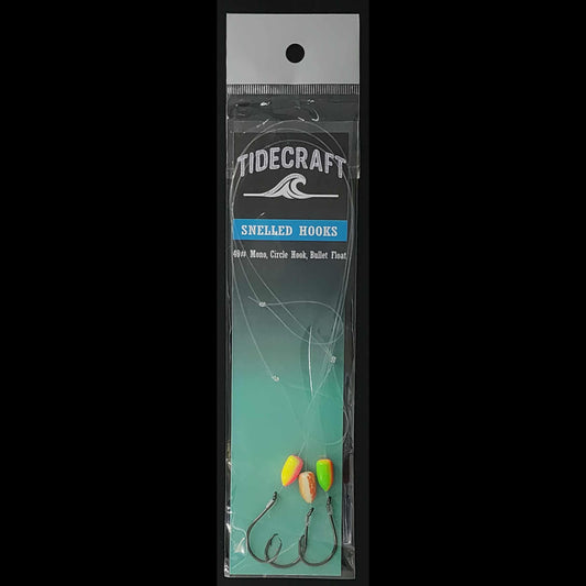 TideCraft Snelled Float Circle Hook 3-Pack