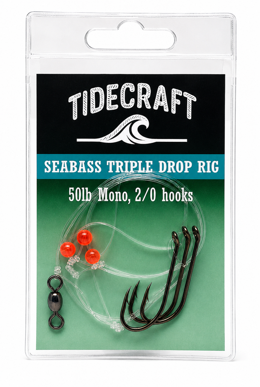 TideCraft Sea Bass Rig - Triple Drop